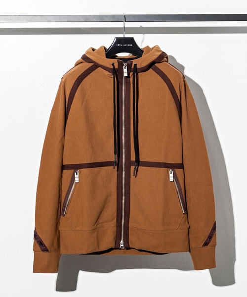 CDM BY CARPEDIEM(シーディーエムバイカルペディエム)の「CDM BY CARPEDIEM(シーディーエム バイ カルペディエム)ジョイントジップパーカー(モッズコート・メンズ・ブラック/ブラウン/カーキ・S/M/L)」の4枚目の写真