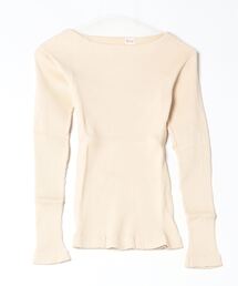 【YOUNG & OLSEN The DRYGOODS STORE】/ZINC RIB BOAT NECK LS