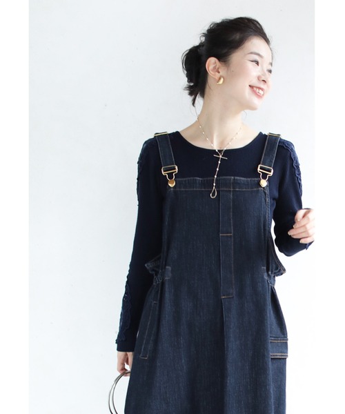 cawaii（カワイイ）の「美しく透ける肩レースのボートネックのリブニットトップス（ニット/セーター・レディース・ホワイト/ライトグレー/ブラック/ネイビー/ブラウン/グレー/ワインレッド/モカ/ベージュ系その他・M/XL）」の21枚目の写真