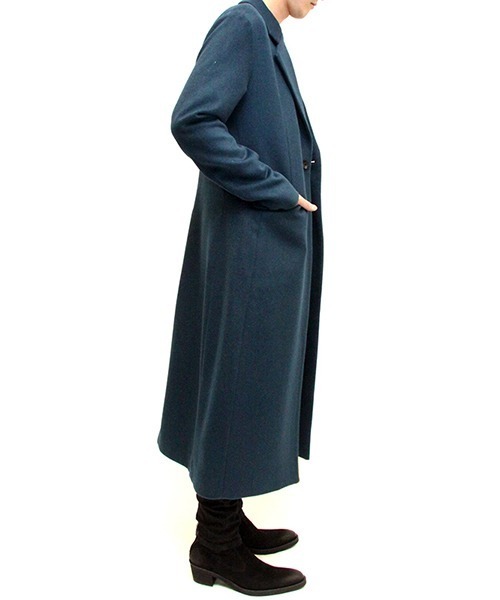 NO ID.（ノーアイディ）の「mj7023-ﾛﾝｸﾞﾁｪｽﾀｰｺｰﾄ（チェスターコート・メンズ・ブラック/グレー/ブルーグリーン・1/2/3）」の8枚目の写真