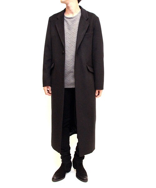 NO ID.（ノーアイディ）の「mj7023-ﾛﾝｸﾞﾁｪｽﾀｰｺｰﾄ（チェスターコート・メンズ・ブラック/グレー/ブルーグリーン・1/2/3）」の16枚目の写真