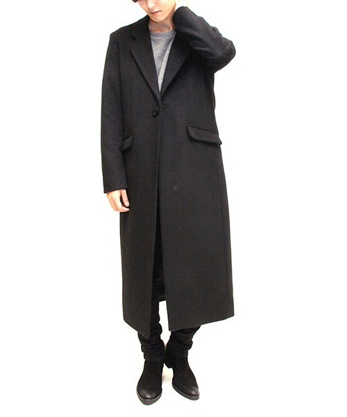 NO ID.（ノーアイディ）の「mj7023-ﾛﾝｸﾞﾁｪｽﾀｰｺｰﾄ（チェスターコート・メンズ・ブラック/グレー/ブルーグリーン・1/2/3）」の17枚目の写真