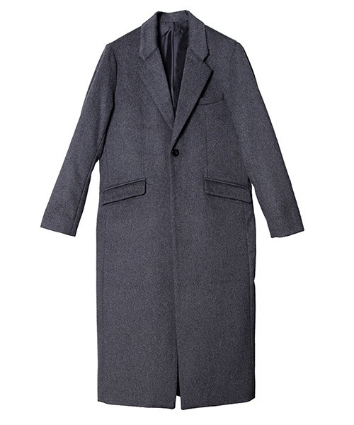 NO ID.（ノーアイディ）の「mj7023-ﾛﾝｸﾞﾁｪｽﾀｰｺｰﾄ（チェスターコート・メンズ・ブラック/グレー/ブルーグリーン・1/2/3）」の21枚目の写真