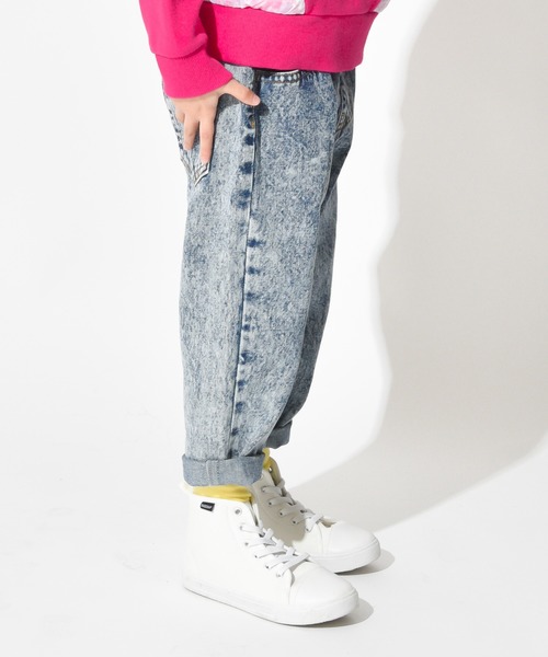 RADCHAP（ラッドチャップ）の「ケミカルデニムロングパンツ（デニムパンツ・キッズ・ブルー/ブラック・90cm/100cm/110cm/120cm/130cm/140cm/150cm）」の6枚目の写真