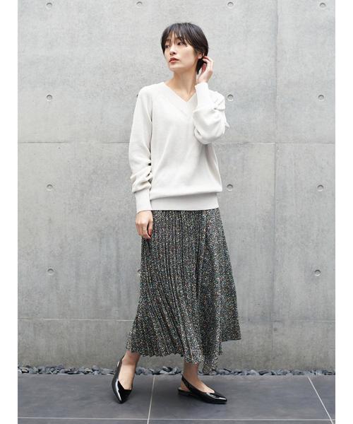 AMERICAN HOLIC（アメリカンホリック）の「太Ｖネックラグランニット片畦ニットプルオーバー＊（ニット/セーター・レディース・アイボリー/イエロー/ネイビー/ベージュ系その他・MEDIUM/LARGE）」の19枚目の写真