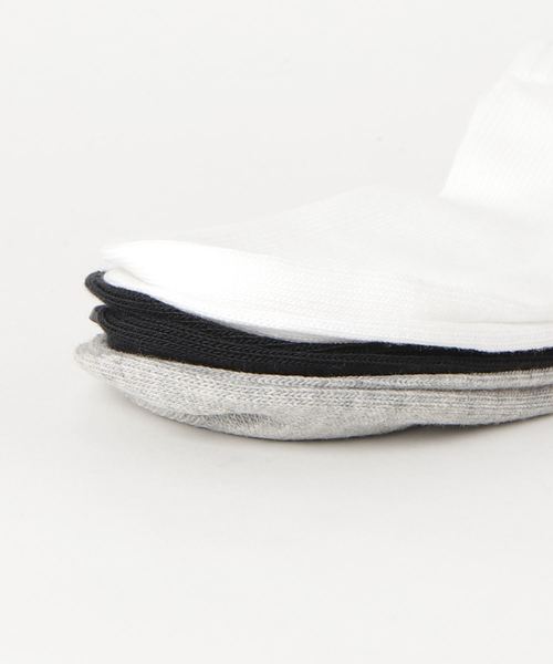 Reebok（リーボック）の「アクティブ コア ローカット ソックス 3足組 / Active Core Low-Cut Socks 3 Pairs （ソックス/靴下・メンズ・ブラック/ホワイト×ブラック/ホワイト・SMALL/X-LARGE/LARGE/MEDIUM）」の4枚目の写真