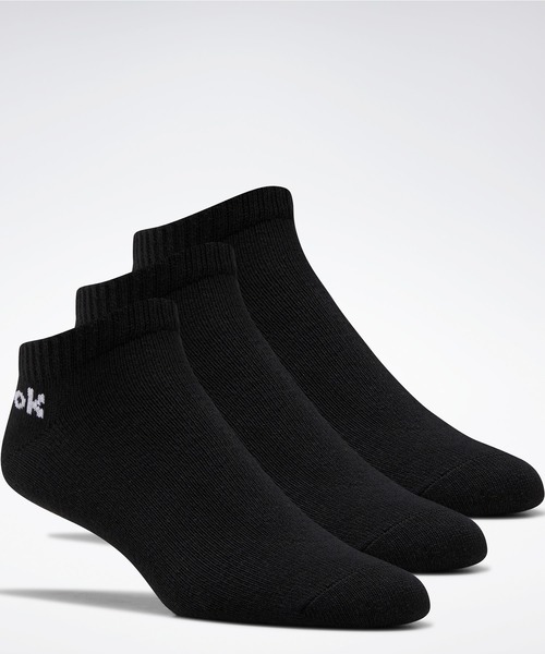 Reebok（リーボック）の「アクティブ コア ローカット ソックス 3足組 / Active Core Low-Cut Socks 3 Pairs （ソックス/靴下・メンズ・ブラック/ホワイト×ブラック/ホワイト・SMALL/X-LARGE/LARGE/MEDIUM）」の3枚目の写真