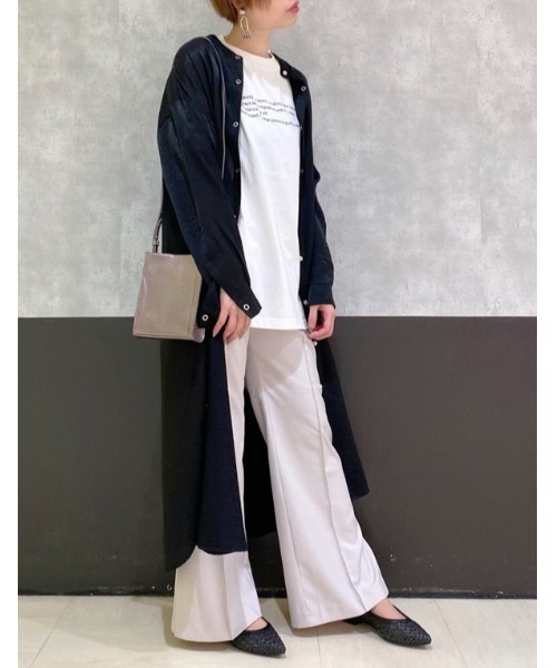 PAGEBOY（ページボーイ）の「バンドカラーシャツワンピース（ワンピース・レディース・ブラック/オフホワイト/ブルー・FREE）」の17枚目の写真