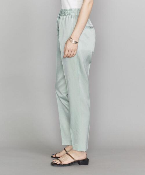 BEAUTY&YOUTH UNITED ARROWS（ビューティーアンドユースユナイテッドアローズ）の「BY サテンドローストリングパンツ2 -ウォッシャブル-  ◆（その他パンツ・レディース・ライム/ベージュ/ブラック・LARGE/MEDIUM/SMALL）」の17枚目の写真