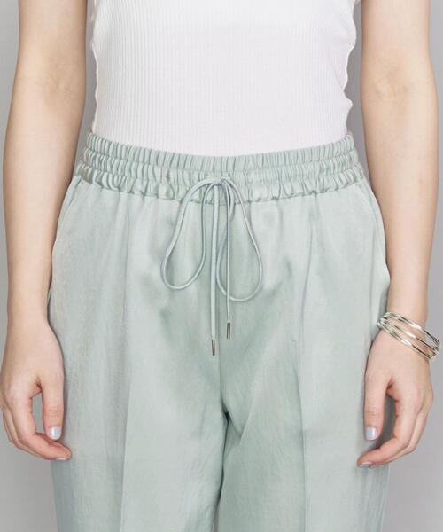BEAUTY&YOUTH UNITED ARROWS（ビューティーアンドユースユナイテッドアローズ）の「BY サテンドローストリングパンツ2 -ウォッシャブル-  ◆（その他パンツ・レディース・ライム/ベージュ/ブラック・LARGE/MEDIUM/SMALL）」の15枚目の写真