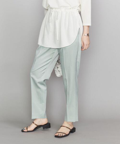 BEAUTY&YOUTH UNITED ARROWS（ビューティーアンドユースユナイテッドアローズ）の「BY サテンドローストリングパンツ2 -ウォッシャブル-  ◆（その他パンツ・レディース・ライム/ベージュ/ブラック・LARGE/MEDIUM/SMALL）」の11枚目の写真