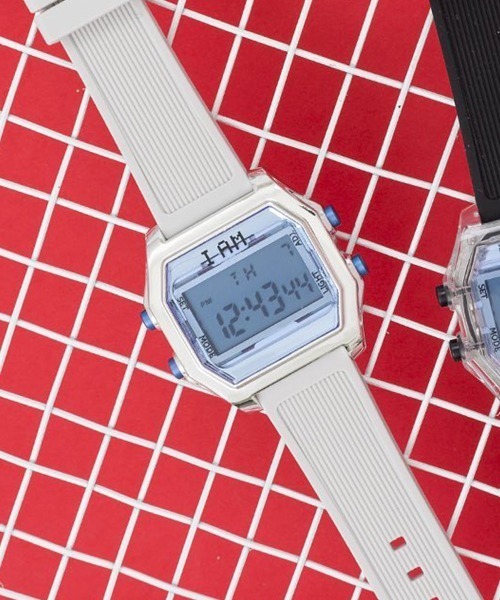 I AM THE WATCH(アイアムザウォッチ)の「「I AM THE WATCH / アイ アム ザ ウォッチ」デジタルウォッチ Lサイズ(デジタル腕時計・レディース・ホワイト/ブラック/グレー/イエロー/オレンジ/ブルー/グリーン/ホワイト系その他/ブラック系その他/グレー系その他/ブルー系その他/イエロー系その他/ホワイト系その他2/グレー系その他2/グレー系その他3/グレー系その他4/ブルー系その他2/ブルー系その他3/ブルー系その他4/ブルー系その他5・LARGE)」の8枚目の写真