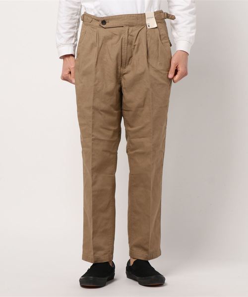 BACK NUMBER（バックナンバー）の「【BACK NUMBER】リネングルカワイドパンツ（その他パンツ・メンズ・ダークブラウン/ベージュ・L/M/S）」の6枚目の写真