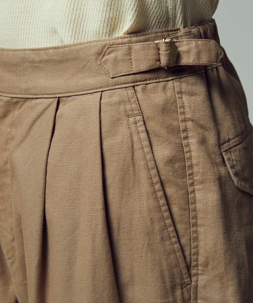 BACK NUMBER（バックナンバー）の「【BACK NUMBER】リネングルカワイドパンツ（その他パンツ・メンズ・ダークブラウン/ベージュ・L/M/S）」の17枚目の写真