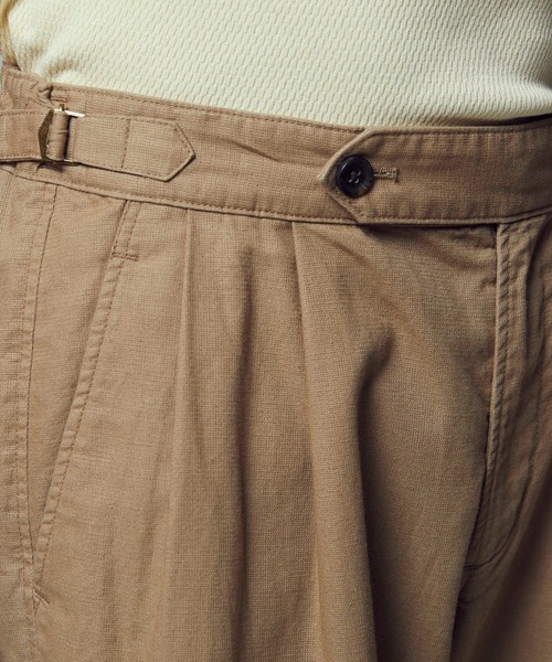 BACK NUMBER（バックナンバー）の「【BACK NUMBER】リネングルカワイドパンツ（その他パンツ・メンズ・ダークブラウン/ベージュ・L/M/S）」の18枚目の写真