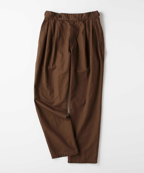 BACK NUMBER（バックナンバー）の「【BACK NUMBER】リネングルカワイドパンツ（その他パンツ・メンズ・ダークブラウン/ベージュ・L/M/S）」の9枚目の写真