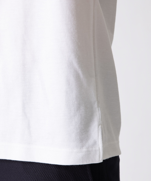 DESIGNWORKS(デザインワークス)の「ラミーカノコダブルフェイス ポロシャツ(Tシャツ/カットソー・メンズ・ホワイト・48/46/50)」の11枚目の写真