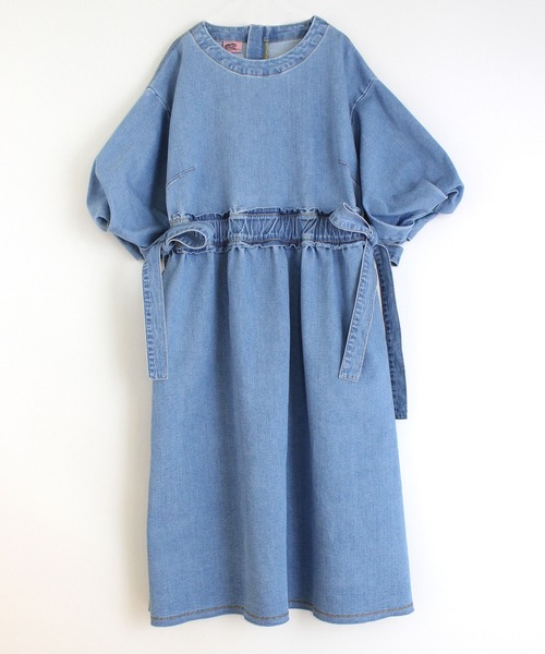セール D1517 パフスリーブデニムワンピース ワンピース Rna アールエヌエー のファッション通販 Zozotown