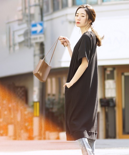 セール ワッフル 半袖ドルマンワンピース ワンピース Zootie ズーティー のファッション通販 Zozotown