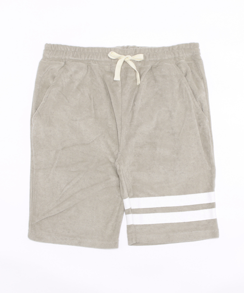 Bling Leads（ブリングリーズ）の「/パイルレタード　ショートパンツ/（その他パンツ・メンズ・ブラック/ベージュ/ネイビー/ピンク/イエロー/アイボリー/チャコールグレー/グレイッシュベージュ・MEDIUM/LARGE）」の5枚目の写真