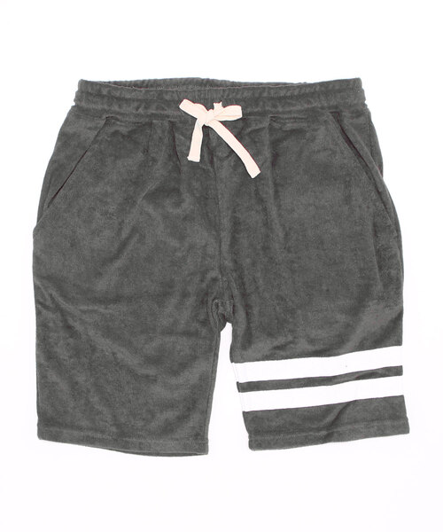 Bling Leads（ブリングリーズ）の「/パイルレタード　ショートパンツ/（その他パンツ・メンズ・ブラック/ベージュ/ネイビー/ピンク/イエロー/アイボリー/チャコールグレー/グレイッシュベージュ・MEDIUM/LARGE）」の3枚目の写真