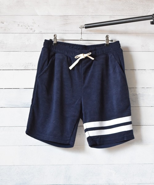 Bling Leads（ブリングリーズ）の「/パイルレタード　ショートパンツ/（その他パンツ・メンズ・ブラック/ベージュ/ネイビー/ピンク/イエロー/アイボリー/チャコールグレー/グレイッシュベージュ・MEDIUM/LARGE）」の6枚目の写真