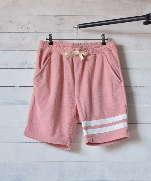 Bling Leads（ブリングリーズ）の「/パイルレタード　ショートパンツ/（その他パンツ・メンズ・ブラック/ベージュ/ネイビー/ピンク/イエロー/アイボリー/チャコールグレー/グレイッシュベージュ・MEDIUM/LARGE）」の8枚目の写真