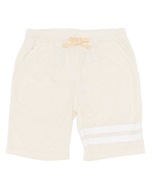 Bling Leads（ブリングリーズ）の「/パイルレタード　ショートパンツ/（その他パンツ・メンズ・ブラック/ベージュ/ネイビー/ピンク/イエロー/アイボリー/チャコールグレー/グレイッシュベージュ・MEDIUM/LARGE）」の2枚目の写真