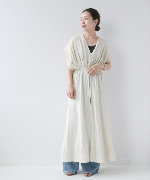 plage（プラージュ）の「フレンリネンガウンワンピース◇（ワンピース  