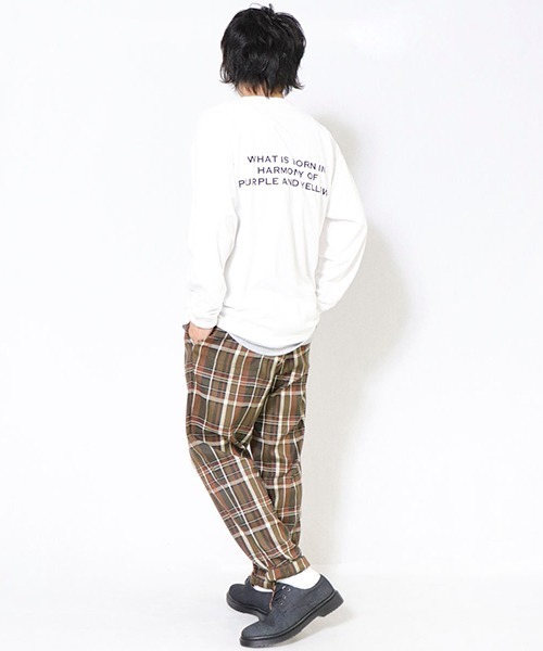 Purple&Yellow（パープルアンドイエロー）の「★ＴＶドラマ着用商品★ チェック柄　シェフパンツ（その他パンツ・メンズ・ネイビー/カーキ・SMALL/MEDIUM/LARGE/X-SMALL）」の17枚目の写真