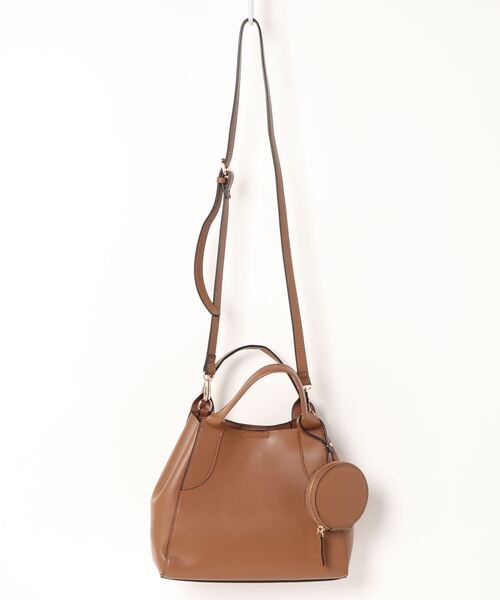 INTERPLANET（インタープラネット）の「エコバッグ付き合皮ＢＡＧ（ショルダーバッグ・レディース・ブラック/キャメル/グレイッシュベージュ・フリー）」の10枚目の写真