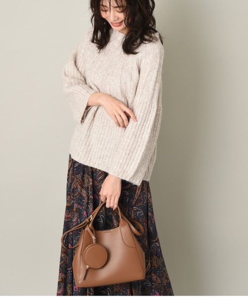 INTERPLANET（インタープラネット）の「エコバッグ付き合皮ＢＡＧ（ショルダーバッグ・レディース・ブラック/キャメル/グレイッシュベージュ・フリー）」の13枚目の写真
