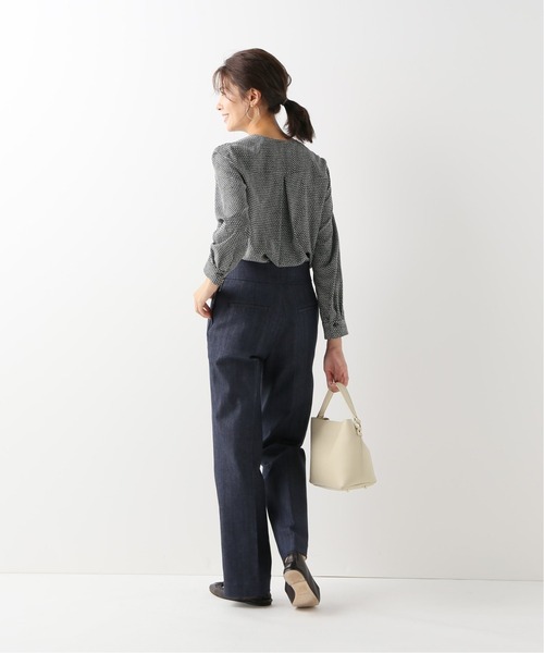 La TOTALITE（ラトータリテ）の「プチタックシャツ【手洗い可能】（シャツ/ブラウス・レディース・サックスブルー/ブラック/ブラックミックス・36/38）」の13枚目の写真