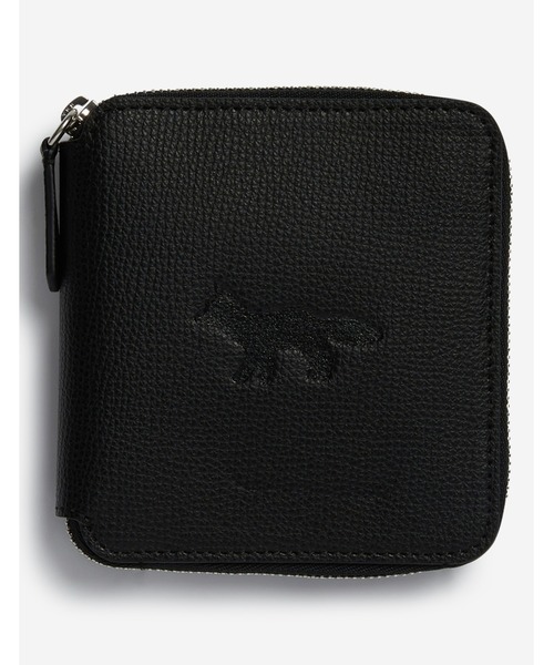 MAISON KITSUNÉ スクエアジップウォレット Maison Kitsune Profile Fox Square Zipped Wallet Black | eBay