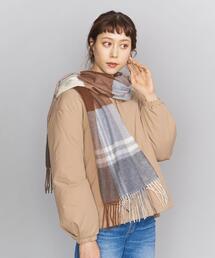BEAUTY&YOUTH UNITED ARROWS | BY カシミヤチェックストール 50×170/マフラー(ストール/ショール)