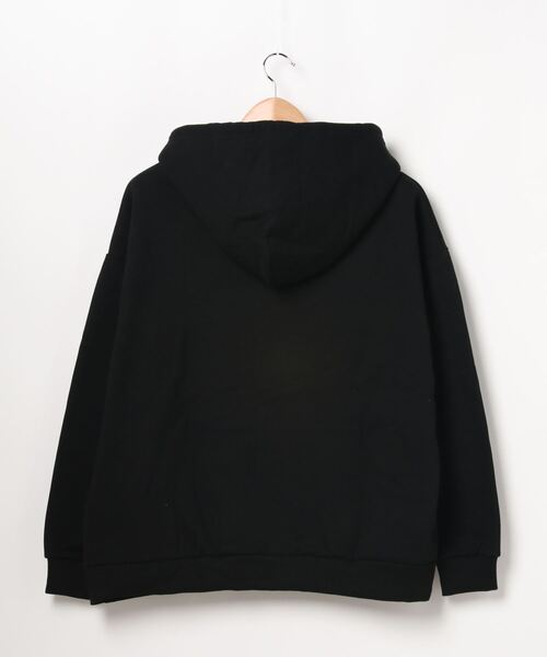 WEGO(ウィゴー)の「WEGO/裏起毛ヘビーウエイトビッグシルエットジップパーカー(パーカー・メンズ・ブラック/ベージュ/オフホワイト・MEDIUM/LARGE)」の13枚目の写真