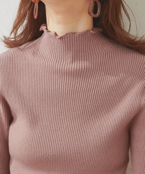 natural couture（ナチュラルクチュール）の「【WEB限定】袖口レースリブタートル（ニット/セーター・レディース・アイボリー/ブラック/モカ/サックスブルー/パープル・FREE）」の20枚目の写真