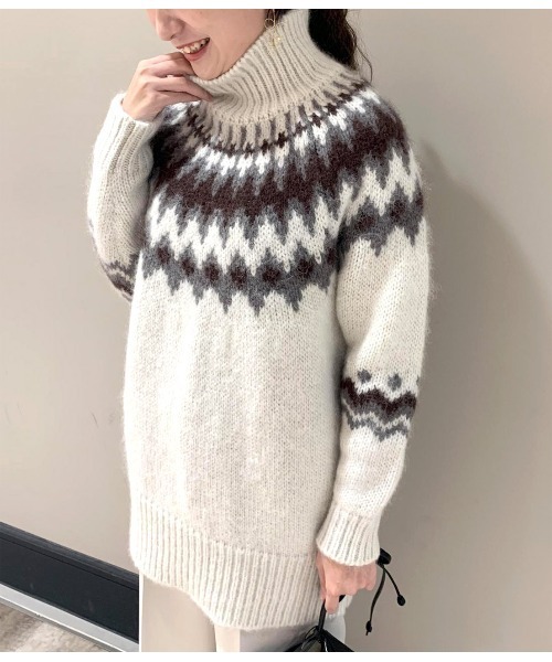【BATONER/バトナー】MOHAIR NORDIC タートル ニット BATONER（バトナー）の「【BATONER】MOHEIR NORDIC TURTLE