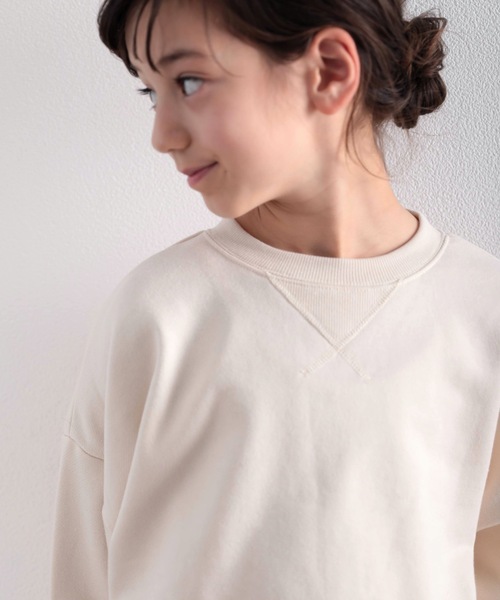 classicalelf（クラシカルエルフ）の「キッズ ガゼット付きバックプリントクルーネックスウェットプルオーバー(長袖)（スウェット・キッズ・ブラック/アイボリー/モカ/ライトカーキ・130/140/150）」の21枚目の写真