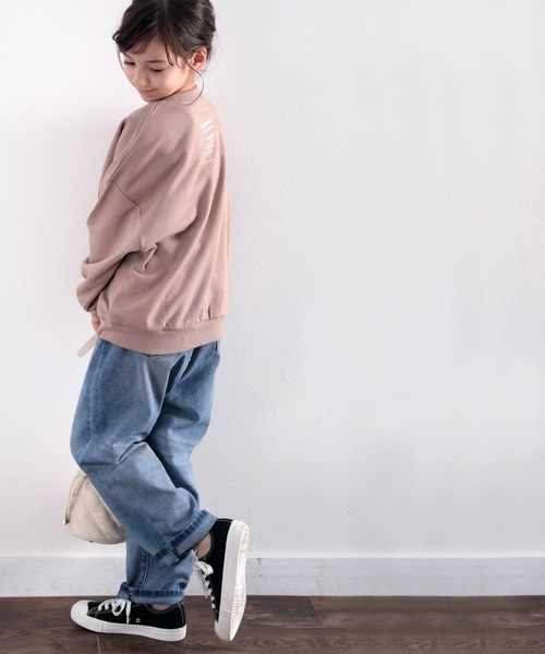 classicalelf（クラシカルエルフ）の「キッズ ガゼット付きバックプリントクルーネックスウェットプルオーバー(長袖)（スウェット・キッズ・ブラック/アイボリー/モカ/ライトカーキ・130/140/150）」の16枚目の写真