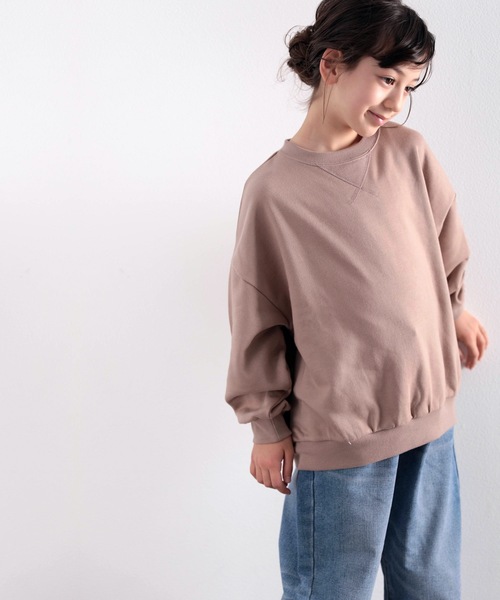 classicalelf（クラシカルエルフ）の「キッズ ガゼット付きバックプリントクルーネックスウェットプルオーバー(長袖)（スウェット・キッズ・ブラック/アイボリー/モカ/ライトカーキ・130/140/150）」の17枚目の写真