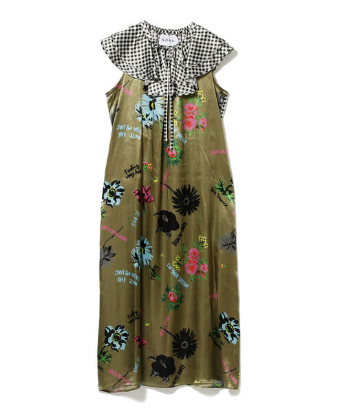 極美品⭐︎NOMA t.d.×Ray BEAMS 別注 ラッフルドレス ワンピース Ray BEAMS（レイビームス）の「NOMA t.d. × Ray BEAMS / 別注