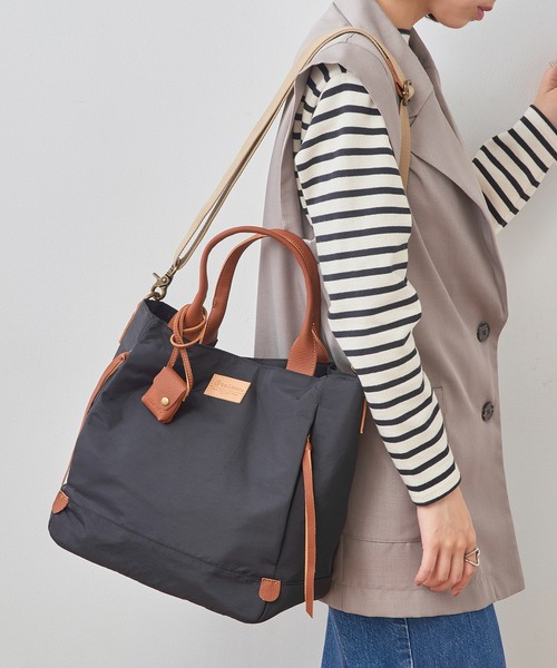 トーラ 2WAYトート ナイロングログラン/カウレザー2WAYトート 1S レディース 11718-BE ベージュ toleurナイロングログラン⁄カウレザー2WAYトート⁄11718（トート