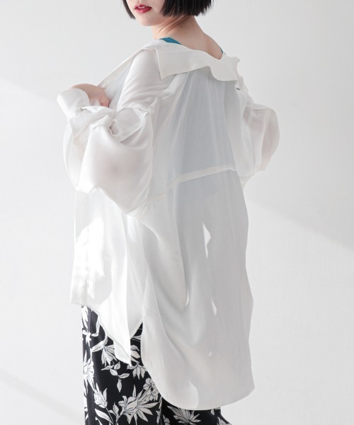 PAGEBOY（ページボーイ）の「サテンヨウリュウBIGシャツ（シャツ