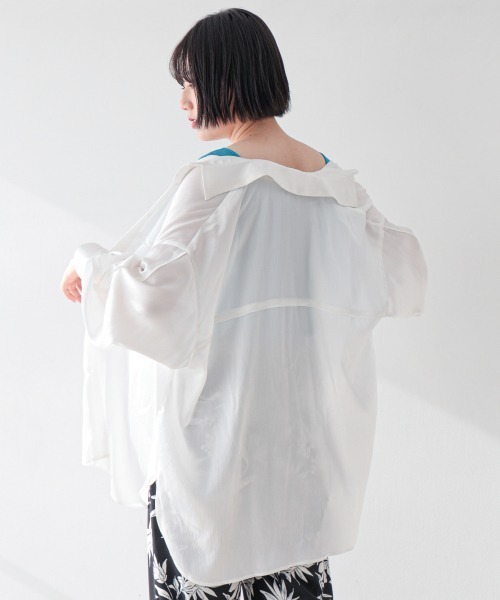 「PAGEBOY」 7分袖ブラウス FREE グレイッシュベージュ レディース PAGEBOY 「PAGEBOY」 7分袖ブラウス FREE グレイッシュベージュ