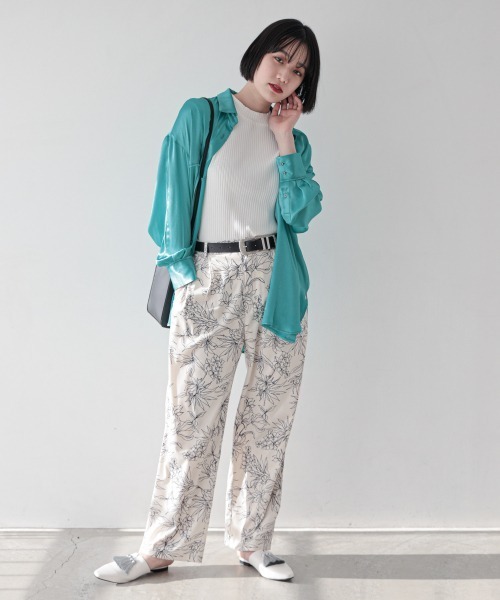 「PAGEBOY」 7分袖ブラウス FREE グレイッシュベージュ レディース PAGEBOY 「PAGEBOY」 7分袖ブラウス FREE グレイッシュベージュ