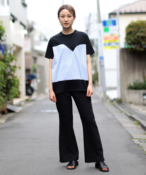 ALOYE（アロイ）の「ALOYE / Shirt Fabrick Tシャツ 21SS（Tシャツ/カットソー・メンズ・ホワイト/ブラック・3(L)/2(M)/4(XL)/5(XXL)）」の6枚目の写真