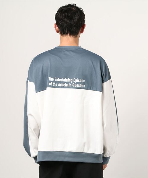 WEGO(ウィゴー)の「WEGO/ドルマンロゴプリントプルオーバー(スウェット・メンズ・ホワイト/ベージュ/サックスブルー・MEDIUM/LARGE)」の15枚目の写真