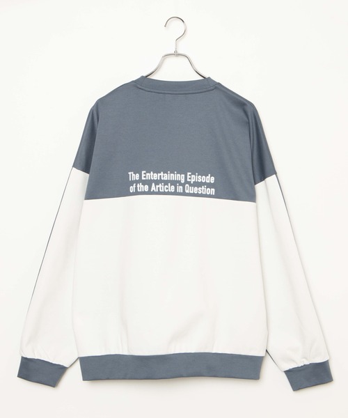 WEGO(ウィゴー)の「WEGO/ドルマンロゴプリントプルオーバー(スウェット・メンズ・ホワイト/ベージュ/サックスブルー・MEDIUM/LARGE)」の17枚目の写真