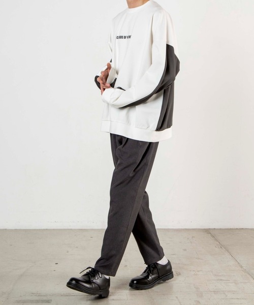 WEGO(ウィゴー)の「WEGO/ドルマンロゴプリントプルオーバー(スウェット・メンズ・ホワイト/ベージュ/サックスブルー・MEDIUM/LARGE)」の21枚目の写真